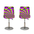 Green Expansion Moving Optical Illusion Bar Stool Covers