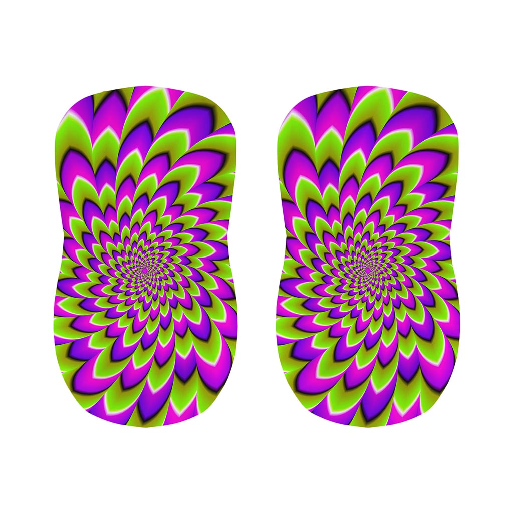 Green Expansion Moving Optical Illusion Bar Stool Covers
