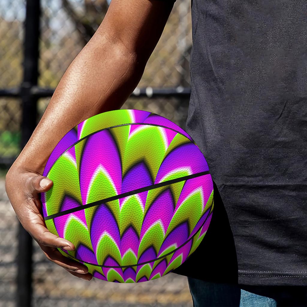 Green Expansion Moving Optical Illusion Basketball