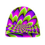 Green Expansion Moving Optical Illusion Beanie