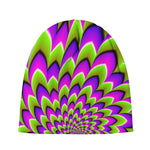 Green Expansion Moving Optical Illusion Beanie