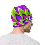Green Expansion Moving Optical Illusion Beanie