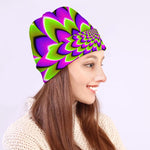Green Expansion Moving Optical Illusion Beanie