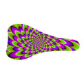 Green Expansion Moving Optical Illusion Bicycle Seat Cover