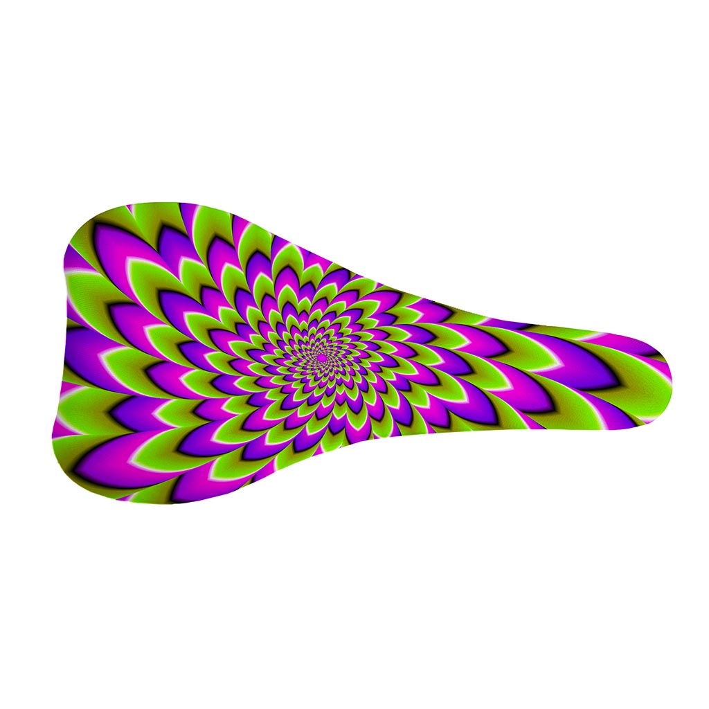 Green Expansion Moving Optical Illusion Bicycle Seat Cover