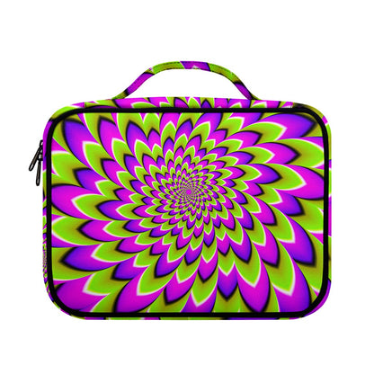 Green Expansion Moving Optical Illusion Briefcase Bible Bag