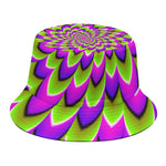 Green Expansion Moving Optical Illusion Bucket Hat
