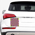 Green Expansion Moving Optical Illusion Car Sticker
