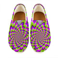 Green Expansion Moving Optical Illusion Casual Shoes