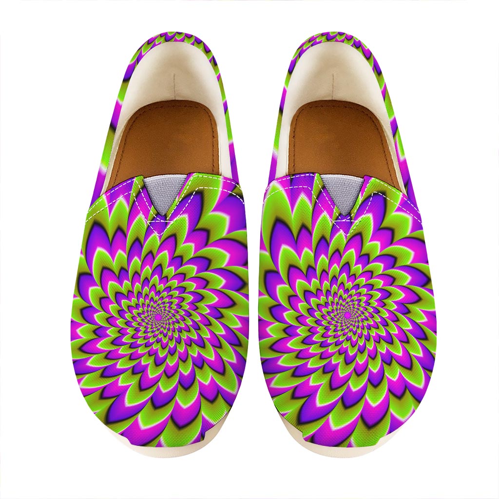 Green Expansion Moving Optical Illusion Casual Shoes