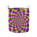Green Expansion Moving Optical Illusion Collapsible Laundry Basket
