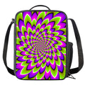 Green Expansion Moving Optical Illusion Crossbody Lunch Bag