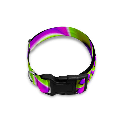 Green Expansion Moving Optical Illusion Dog Collar