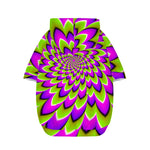 Green Expansion Moving Optical Illusion Dog Zip Up Hoodie