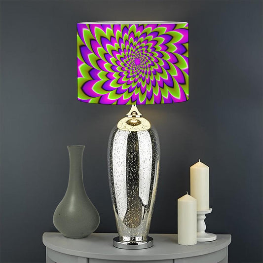 Green Expansion Moving Optical Illusion Drum Lamp Shade