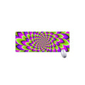 Green Expansion Moving Optical Illusion Extended Mouse Pad