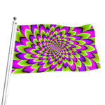 Green Expansion Moving Optical Illusion Flag