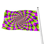 Green Expansion Moving Optical Illusion Flag