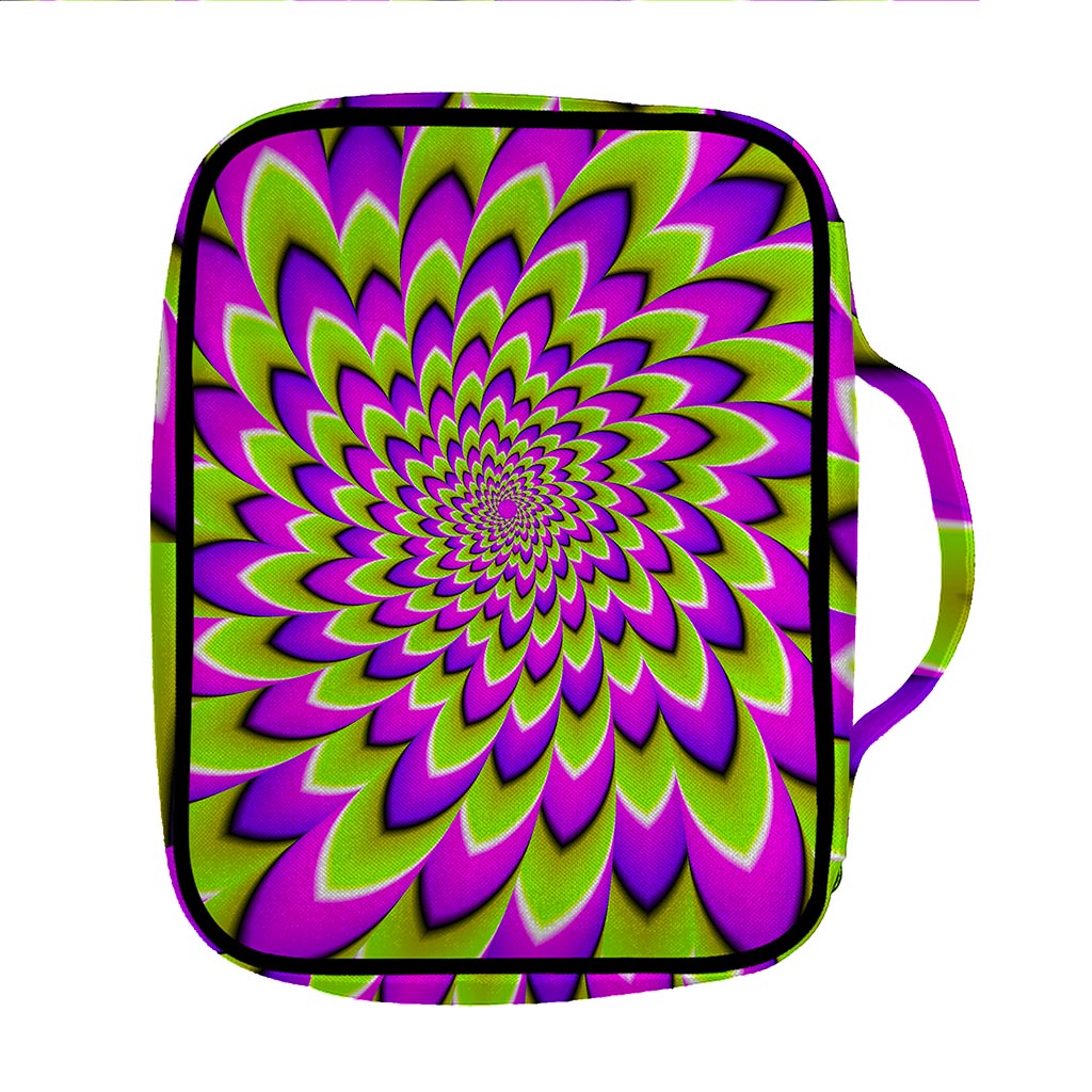 Green Expansion Moving Optical Illusion Front Pocket Bible Bag