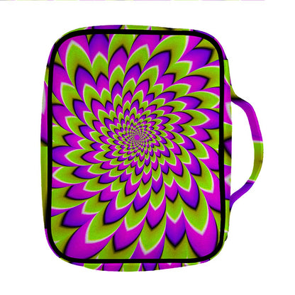 Green Expansion Moving Optical Illusion Front Pocket Bible Bag