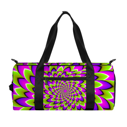 Green Expansion Moving Optical Illusion Gym Bag