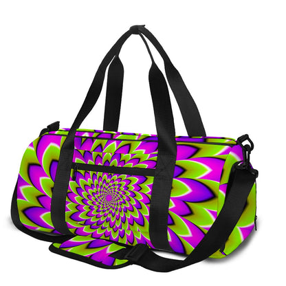 Green Expansion Moving Optical Illusion Gym Bag
