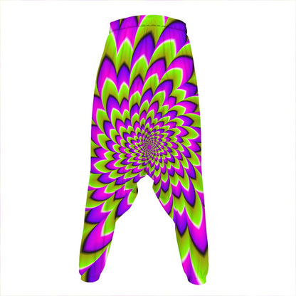 Green Expansion Moving Optical Illusion Hammer Pants