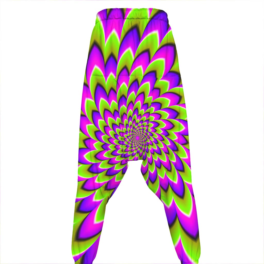 Green Expansion Moving Optical Illusion Hammer Pants
