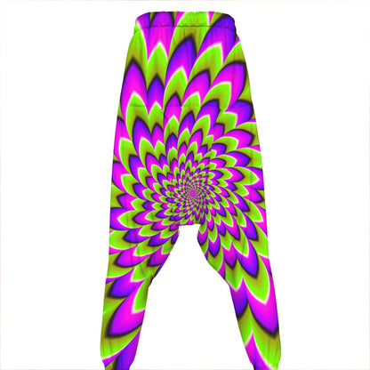 Green Expansion Moving Optical Illusion Hammer Pants