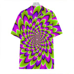 Green Expansion Moving Optical Illusion Hawaiian Shirt