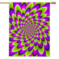 Green Expansion Moving Optical Illusion House Flag