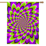 Green Expansion Moving Optical Illusion House Flag