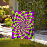 Green Expansion Moving Optical Illusion House Flag