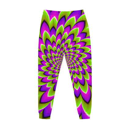Green Expansion Moving Optical Illusion Jogger Pants