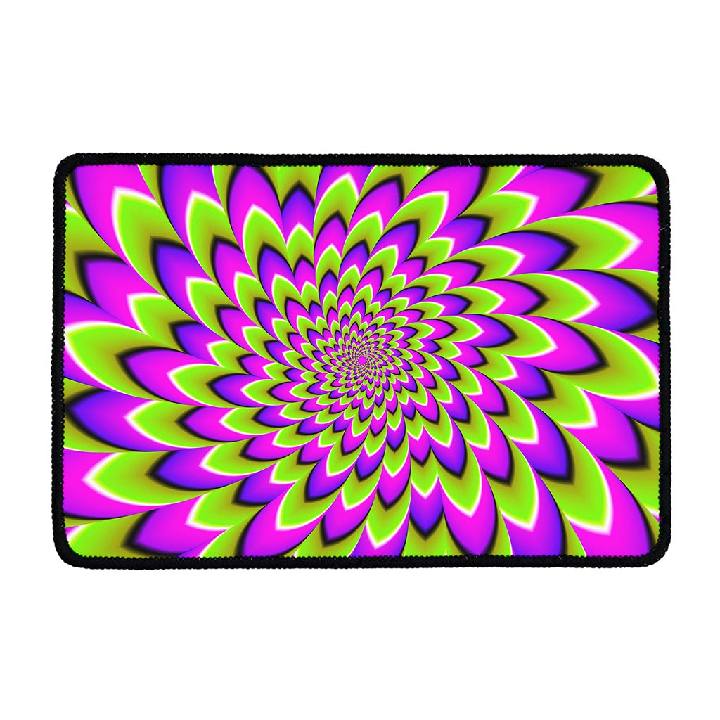 Green Expansion Moving Optical Illusion Kitchen Mat