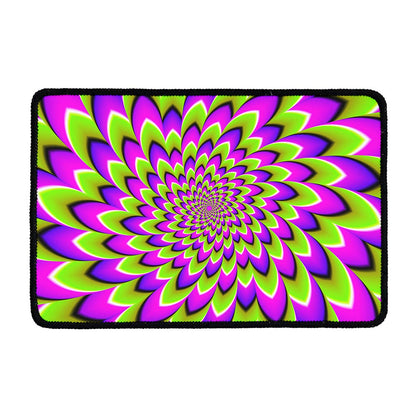Green Expansion Moving Optical Illusion Kitchen Mat