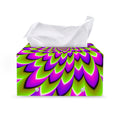 Green Expansion Moving Optical Illusion Leather Tissue Box Cover