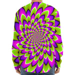 Green Expansion Moving Optical Illusion Long Sleeve Baseball Jersey