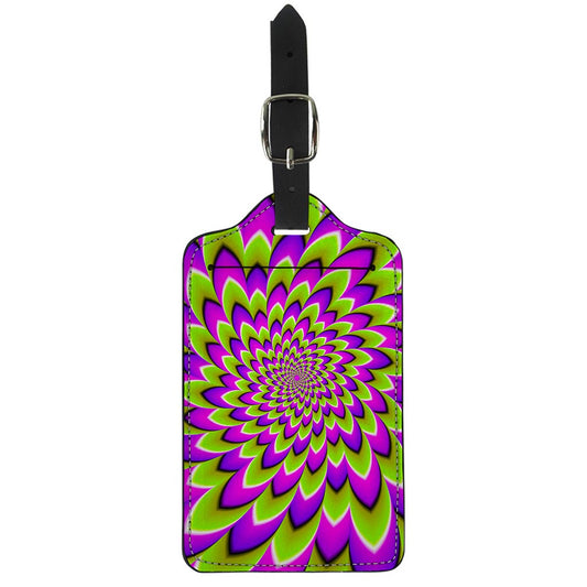 Green Expansion Moving Optical Illusion Luggage Tag