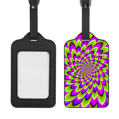 Green Expansion Moving Optical Illusion Luggage Tag