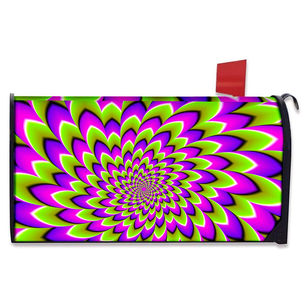 Green Expansion Moving Optical Illusion Mailbox Cover