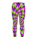 Green Expansion Moving Optical Illusion Men's Leggings