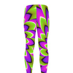 Green Expansion Moving Optical Illusion Men's leggings