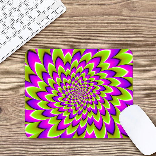 Green Expansion Moving Optical Illusion Mouse Pad