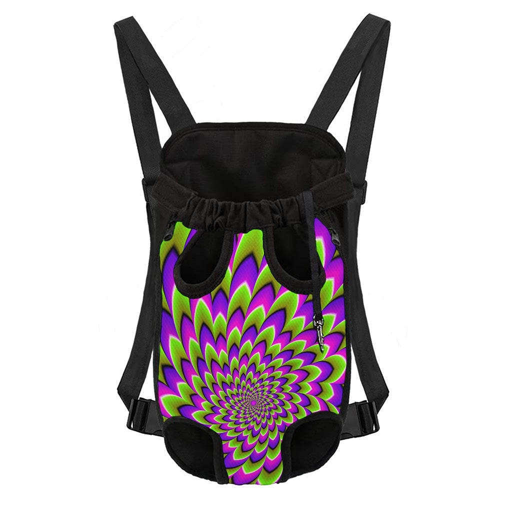 Green Expansion Moving Optical Illusion Pet Carrier Backpack