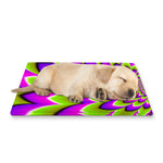 Green Expansion Moving Optical Illusion Pet Cooling Mat Cover