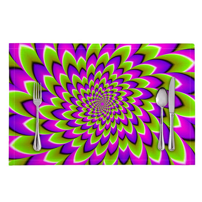 Green Expansion Moving Optical Illusion Placemat