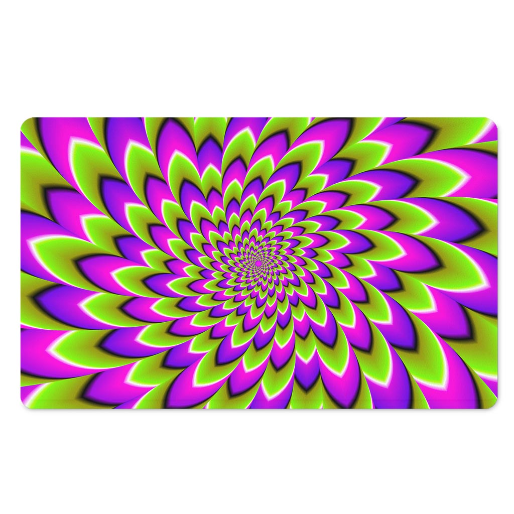 Green Expansion Moving Optical Illusion Polyester Doormat