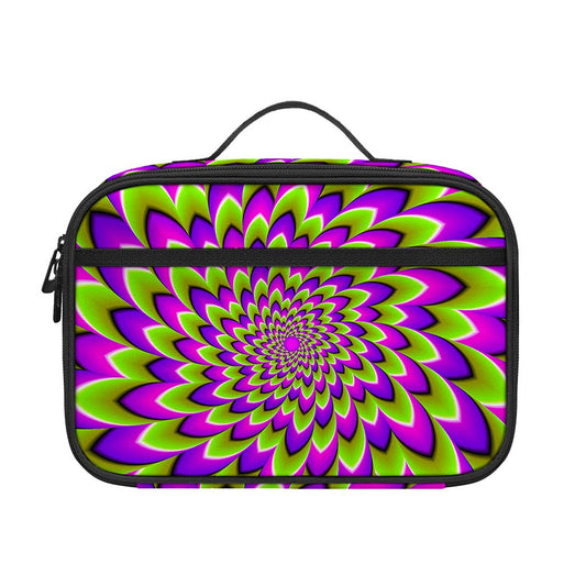 Green Expansion Moving Optical Illusion Portable Lunch Bag