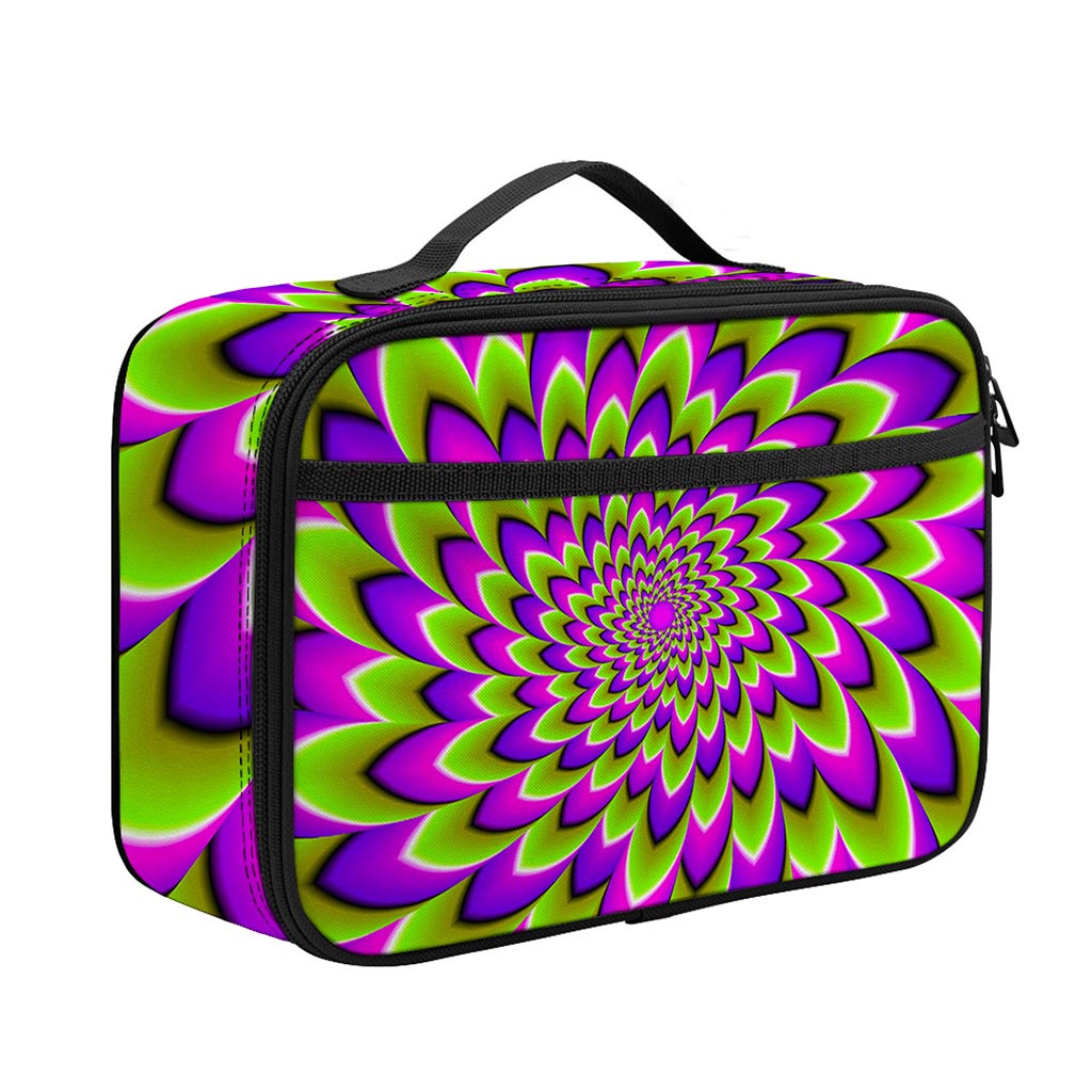 Green Expansion Moving Optical Illusion Portable Lunch Bag